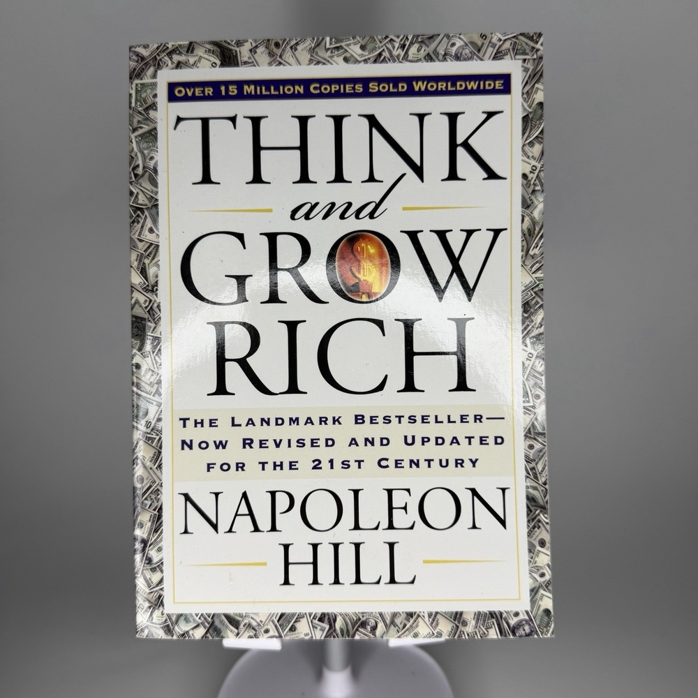 Think and Grow Rich Napoleon Hill Revised Updated 21st Century Paperback Book